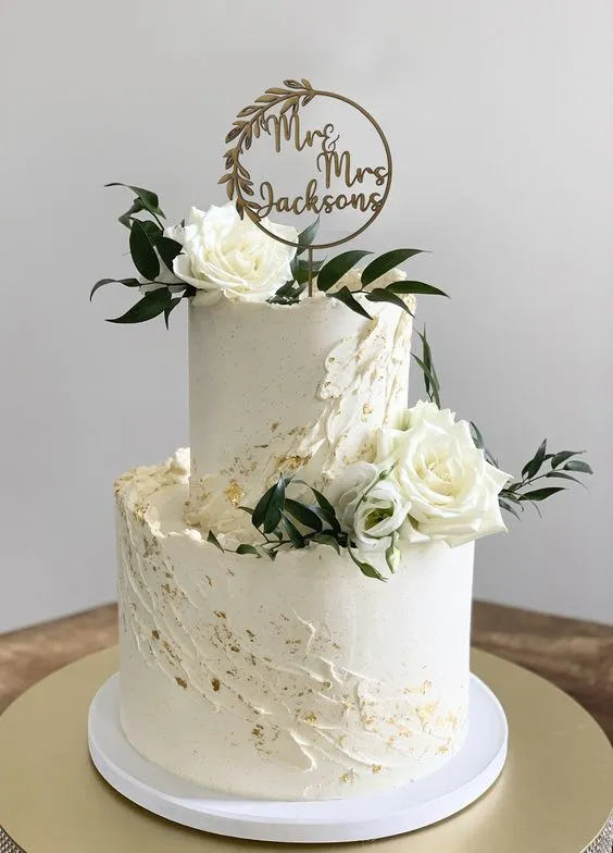 Two tier Wedding Engagement Cake