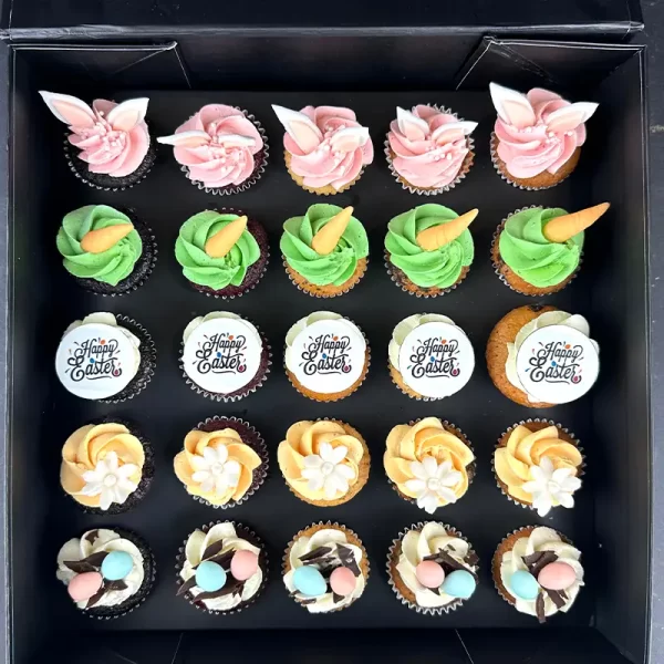 Happy Easter 25 Mini Assorted Cupcakes in Dubai