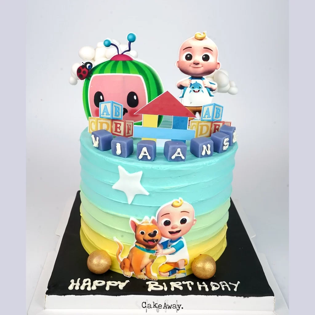 Cocomelon theme cake Blue