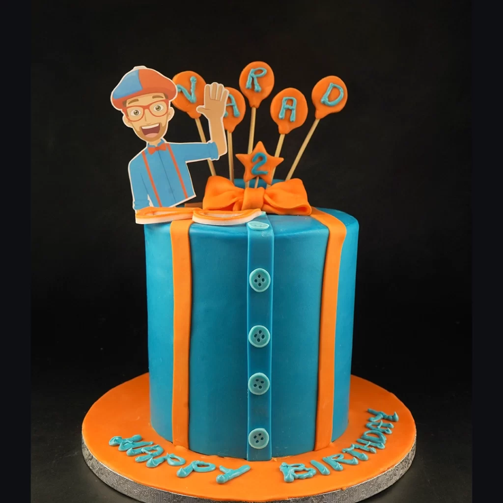 Blippi theme cake