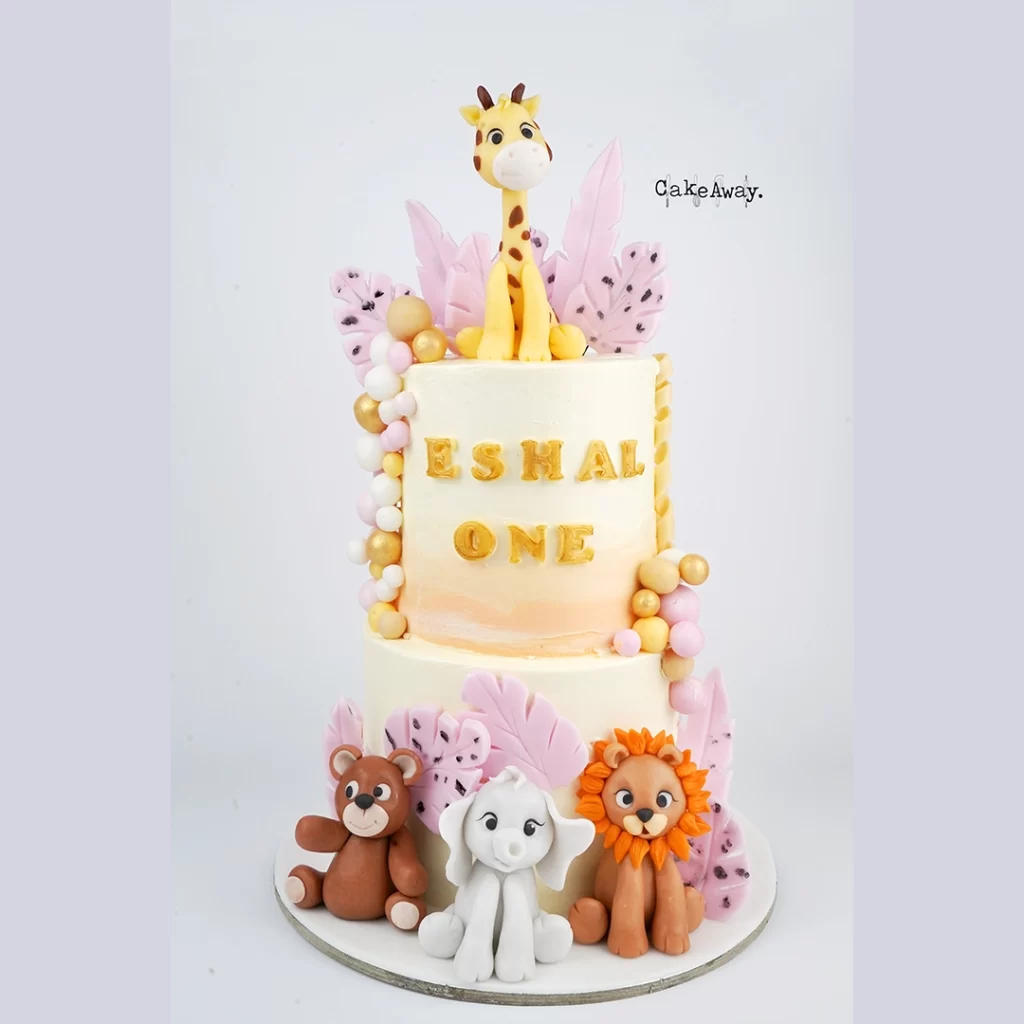 Animals theme cake-BG