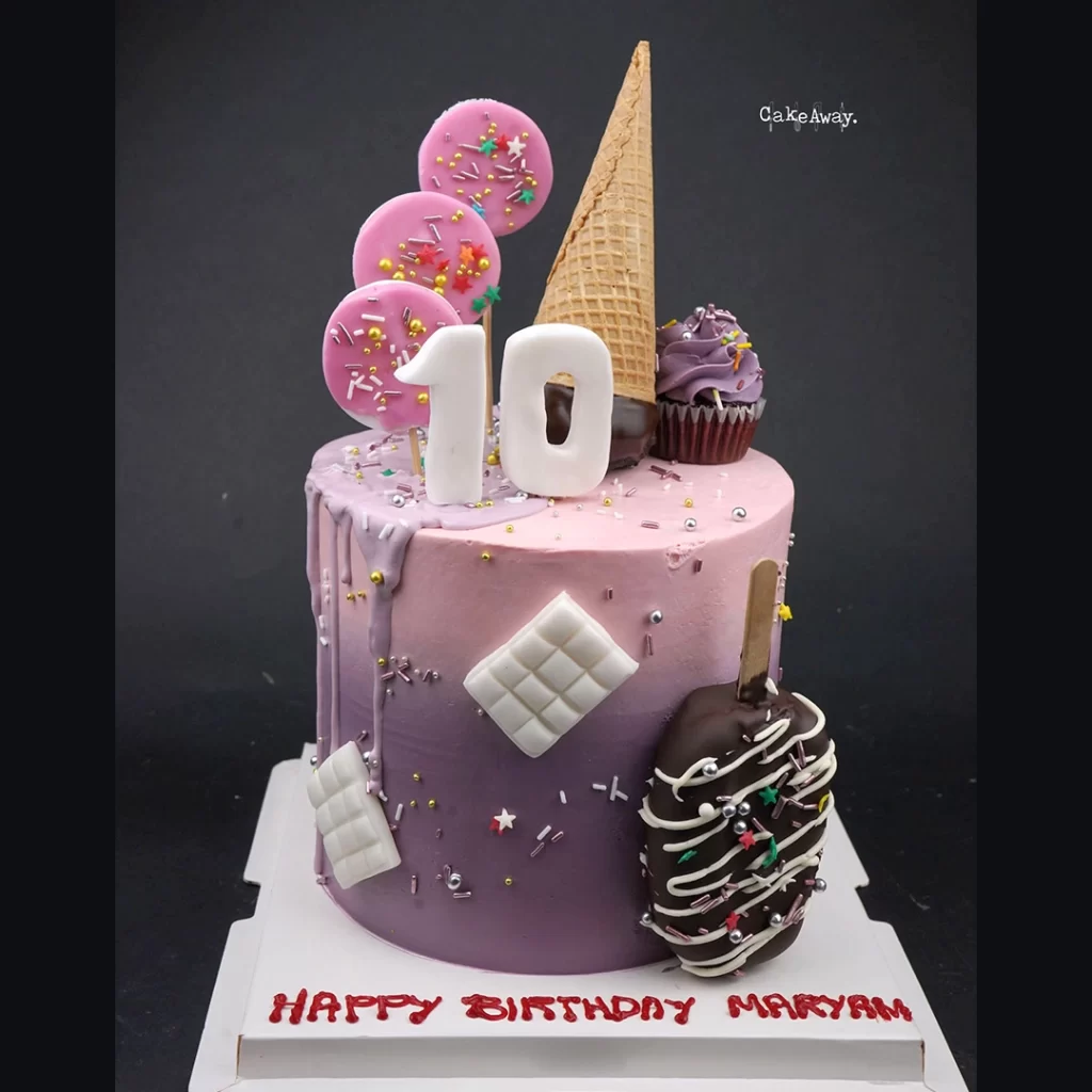 Pink & Purple cake