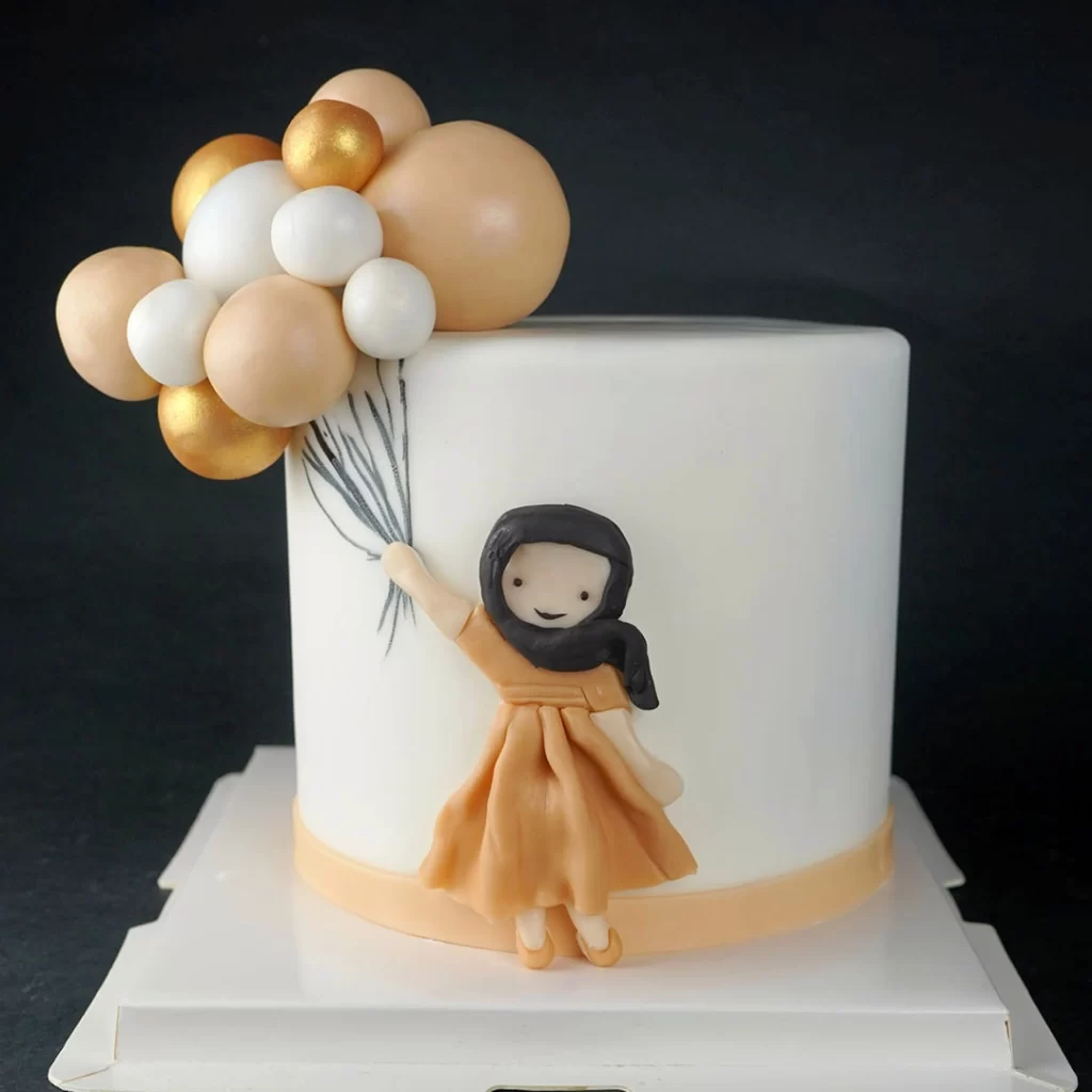 Hijab girl cake in dubai