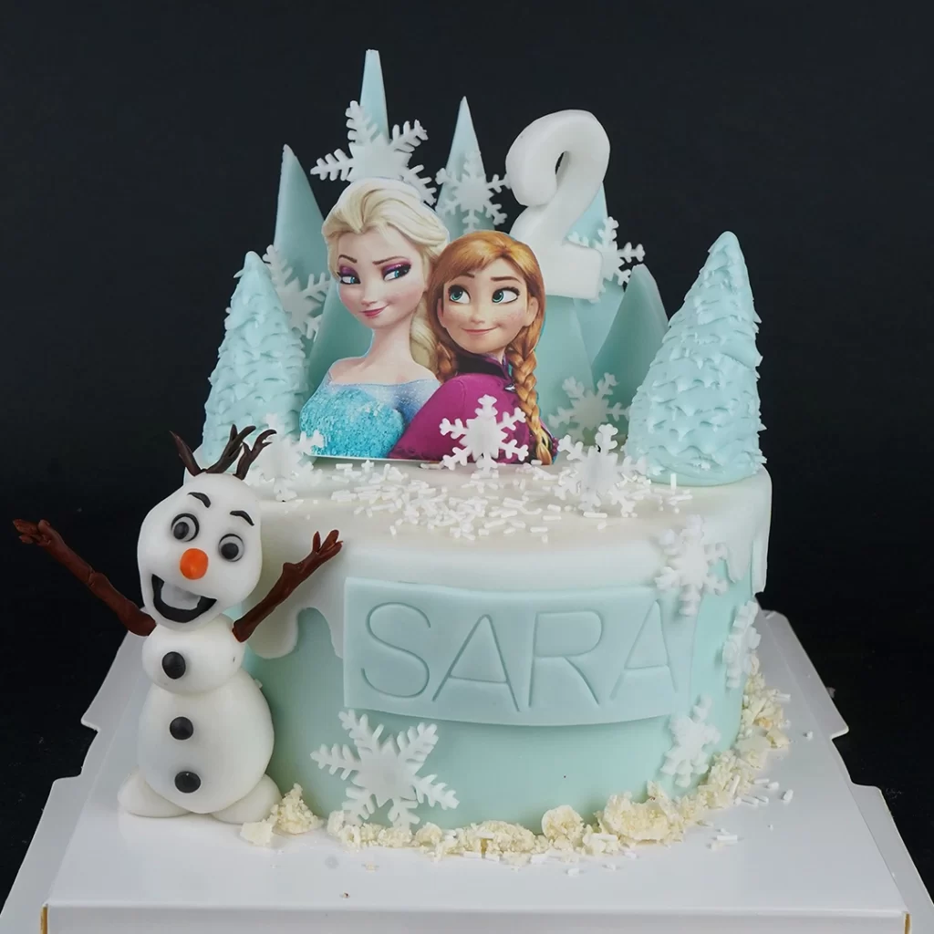 Frozen Elsa theme cake-BG