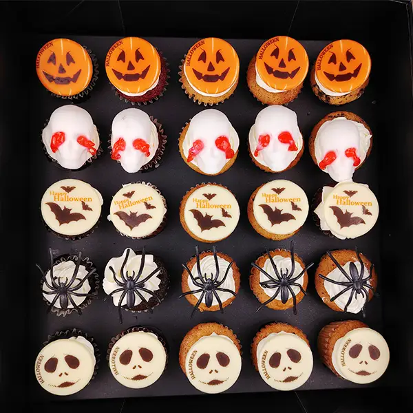 Horror Box of 25 Mini Assorted Cupcakes