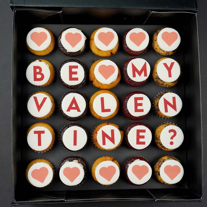 Be My Valentine Mini Assorted Cupcakes