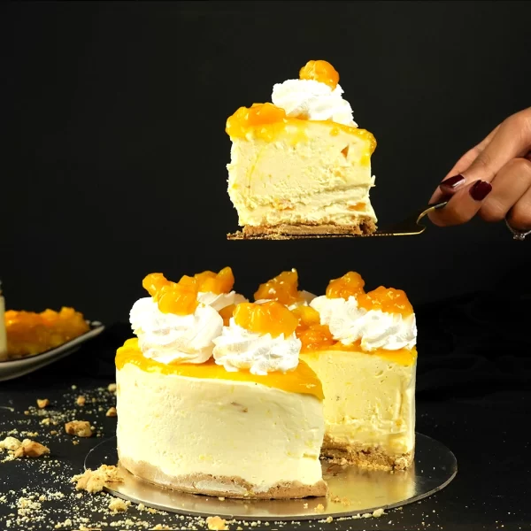 Mango Cheesecake Eggless