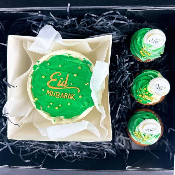 Eid Gift Box with Cupcakes