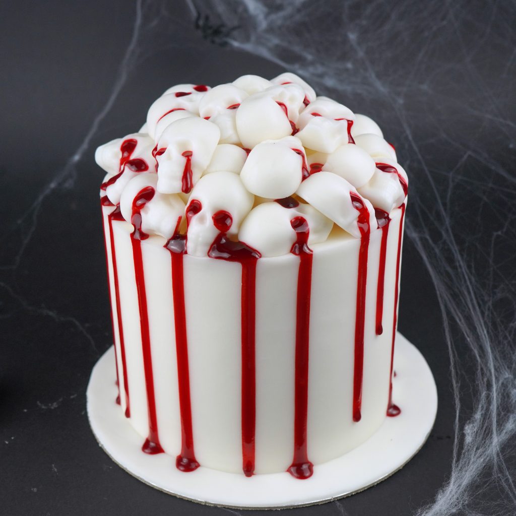 Bleeding Skulls Cake
