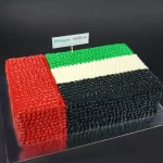National Day Flag Design Cake with Logo