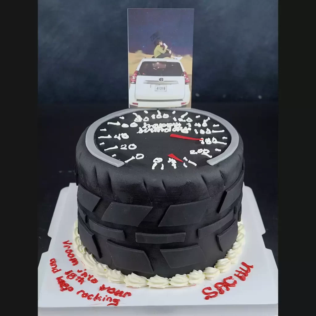 4x4 Off Road Tire Cake in Dubai