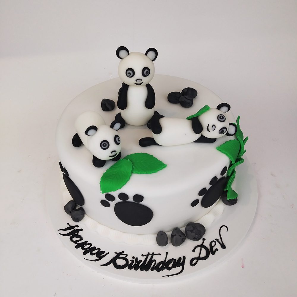 Three Panda Cake